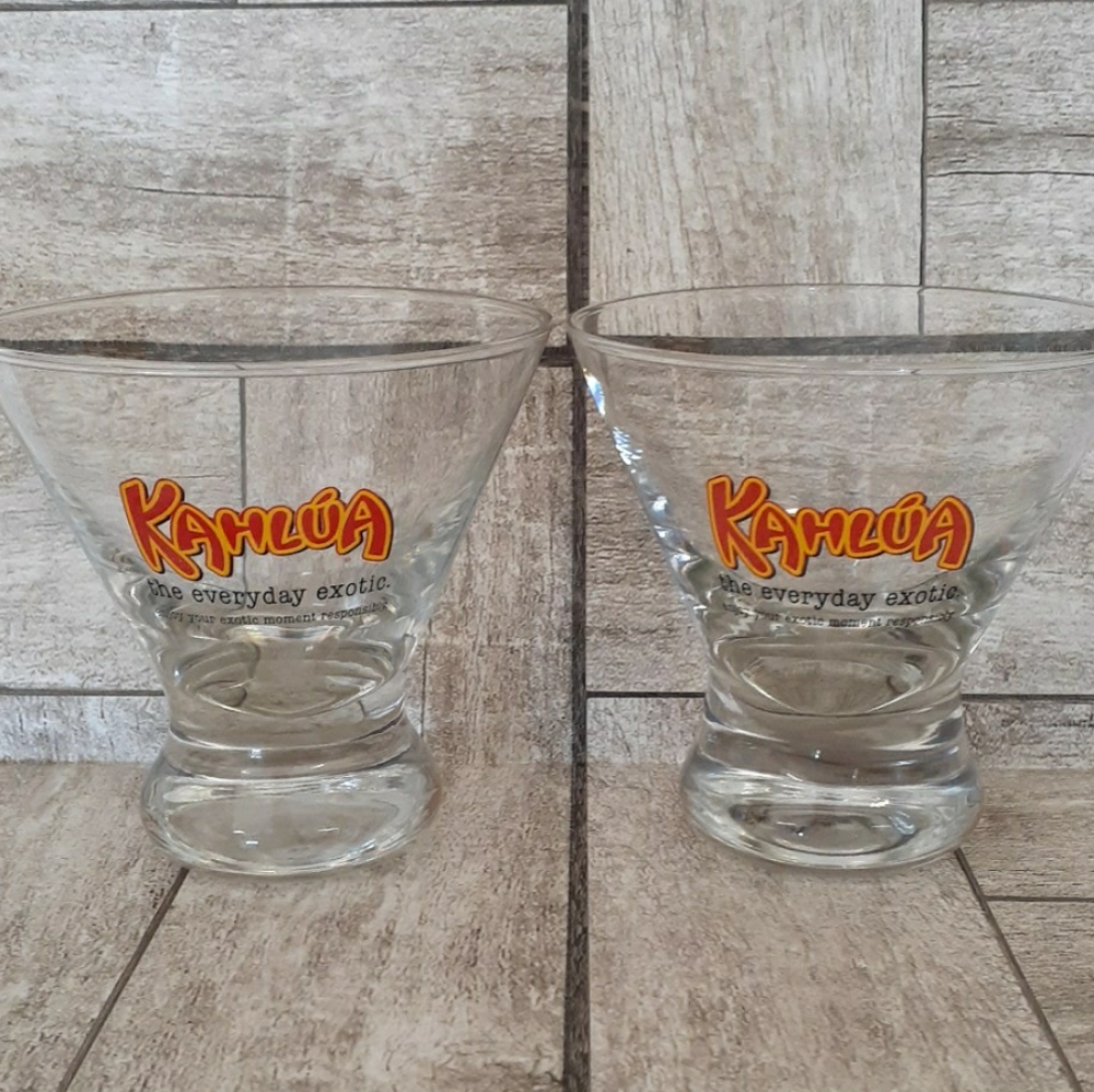 Kahlúa Clear Funnel Glasses  Set of 2